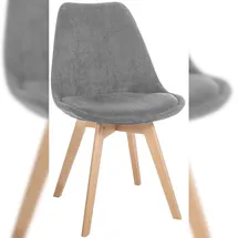 CLP Esszimmerstuhl Linares grau/Cord