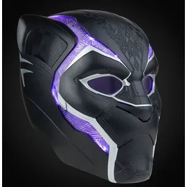 Marvel Hasbro Legends Series Black Panther elektronischer Premium Helm mit Lichtern und klappbaren Linsen, Rollenspielartikel, F3453, Multi