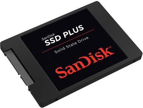 SanDisk SSD PLUS 480GB Interne SATA SSD 6.35cm (2.5 Zoll) SATA 6 Gb/s Retail SDSSDA-480G-G26
