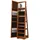 Costway Schmuckschrank stehend, mit Spiegel & Regal, drehbar, abschließbar braun