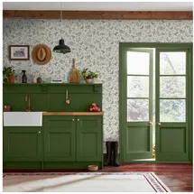 Joules Vliestapete Pheasant Print, glatt, Motiv, (1 St), Design Tapeten grün