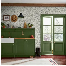 Joules Vliestapete Pheasant Print, glatt, Motiv, (1 St), Design Tapeten grün