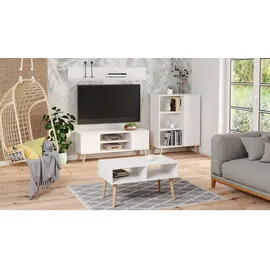 raumhirsch furniture Lowboard 40x50 cm Weiß Holz