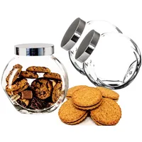BigDean 2er Set 2 Liter Bonbonglas mit Schraubdeckel -