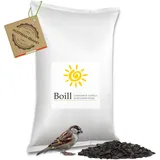 Boill/Sonnenblumenkerne schwarz - 25 kg. Vogelfutter, Wildvögel Garten Futter Neue Ernte 2024 ganzjahresfutter fettfutter 25000 g