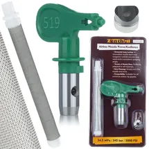 OEM Zenthril Powerxcellence 519 – Hochdruck Farbdüsenset 25 Cm Sprühbreite, Filter 60 Mesh Für Acryl, Latex, Profi-projekte Lackierset Für Spritzgeräte