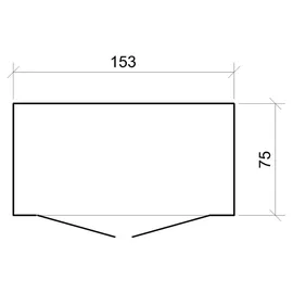 TIMBELA Mülltonnenbox M980A 153 x 159 cm rot