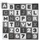 Relaxdays Puzzlematte ABC und Zahlen Anthrazit,Weiß,Grau