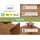 needs&wants® Hochbeet Stufenbeet 123,5 x 123,5 x 53 cm Braun