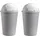 Home4You Mülleimer 50 l Grau