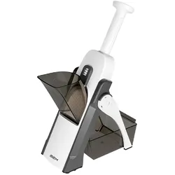 BEM Multischneider Multifunktionaler Gemüseschneider, 24-in-1 Gemüsehobel, Mandoline, Slicer, Kartoffel-, Zwiebel-, Karotten-, Gurkenschneider