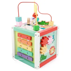 Fisher-Price - Holz-Aktivitätswürfel 5in1