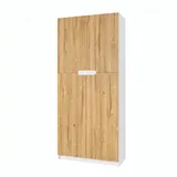 Vladon Logan Aktenschrank 82 x 37 x 185 cm braun