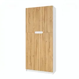 Vladon Logan Aktenschrank 82 x 37 x 185 cm braun