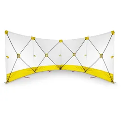 Trotec VarioScreen-Sichtschutzwand 4*180*180 Gelb