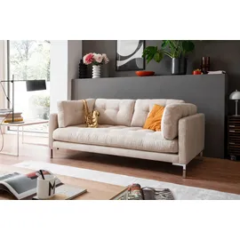 trends by hg Couch Cord 2-Sitzer Beige