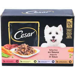 Cesar Auswahl in Sauce - Frischebeutel für erwachsene Hunde