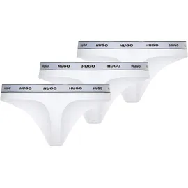 Hugo Triplet Thong Stripe Weiß L