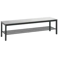 C+P Umkleidebank für Feuchträume Ca. Farbton RAL 7004 Signalgrau