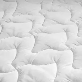 nyvi Bettdecke DreamScience Bamboo 240x200 cm 2er Set - Steppdecke mit Bambusfasern - Hautsympathisch, Atmungsaktiv, Kühlend - Bambus Decke ideal ... - Weiß