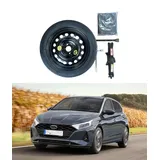 Notrad 16" kompatibel mit Hyundai I20 mit Wagenheber, Schlüssel und Tasche 125/80R16