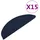 vidaXL Stufenmatte 65 x 22,5 cm Blau