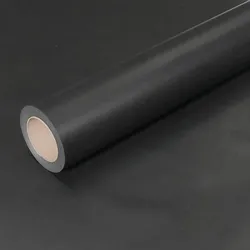 JUNOPAX Geschenkpapier schwarz 50m x 1,00m, nassfest