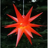 GURU-SHOP 3D Außenstern Kaspar, Weihnachtsstern, Faltstern mit 18 Spitzen
