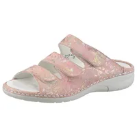 WALDLÄUFER GUNNA Pantolette, Klettschuh, Sommerschuh, Komfortschuh in Bequemweite G (weit) orange 42 EU (8 UK)