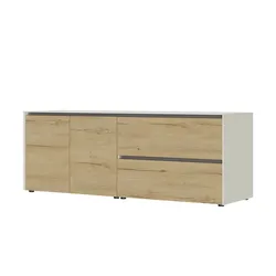 Content Sideboard  Metro Line , beige , Maße (cm): B: 204 H: 75 T: 50.0