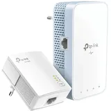 TP-Link WLAN Powerline Adapter Set TL-WPA7517 KIT(Dualband WLAN 750Mbit/s, AV1000 Powerline,Wifi Clone, MU-MIMO, 2 Gigabit Ports, Plug&Play, ideal für HD-Streaming, App Kontrolle) weiß