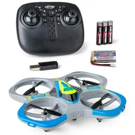 CARSON Quadrocopter Cyber Drone Polizei 2,4G RTF Grau