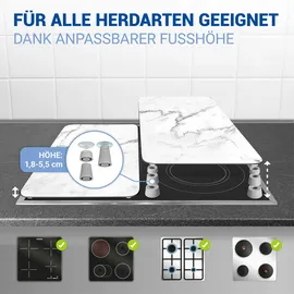 Wenko Marmor Herdabdeckplatte 2 St.