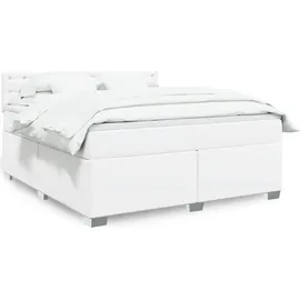 vidaXL Boxspringbett 180 x 200 cm Weiß