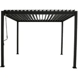 Gardenson Pergola, Metall, 300x240x400 cm, Europäischer Sicherheitsstandard, Sonnen- & Sichtschutz, Pavillons & Pergolas, Pergolas