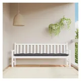 vidaXL Bankauflage 200 x 50 x 7 cm anthrazit 1 St.