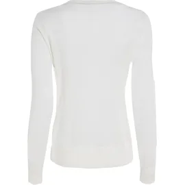 Tommy Hilfiger Stitch V-n Langarm-polo Ecru S
