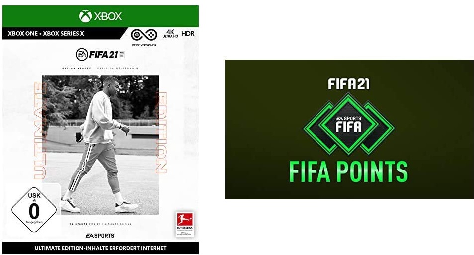 FIFA 21 Ultimate Edition [Xbox One] + 1050 FIFA Points [Xbox One Download Code]