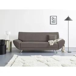INOSIGN 3-Sitzer »Saltare elegant und komfortabel, toller Designfuß« INOSIGN anthrazit