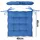 NatureMark Stuhlkissen 40 x 40 cm Blau