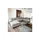 masseno Eckcouch Velours 3-Sitzer Grau