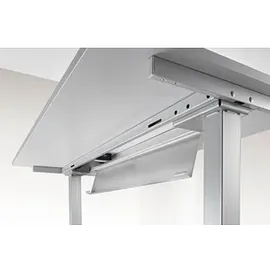 Hammerbacher Winkelschreibtisch XDSMW Grau / Silber