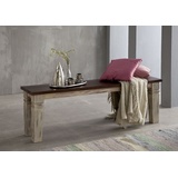 Massivmoebel24 Castle-Antik 145 Mango 35 x 120 x 45 cm weiß