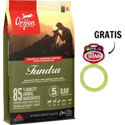ORIJEN Tundra Dog 11,4kg + Ring für Hunde 9,5cm GRATIS!