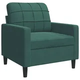 vidaXL Sessel Dunkelgrün Samt 47,8 x 80 x 77,7 cm Grün