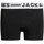 JACK & JONES Junior Jungen Boxershorts, 3er Pack JNR Noos Jr Shorts, Grau, 176