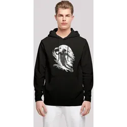 Kapuzenpullover F4NT4STIC "Basketball Spieler", Herren, Gr. XL, schwarz, Obermaterial: 50% Baumwolle, 50% Polyester, casual, relaxed fit, Langarm, Pullover, Print