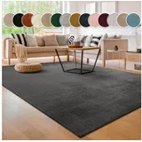 Paco Home Cadiz 630 Kurzflorteppich 60 x 100 cm anthrazit