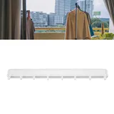 Ausziehbarer, Wandmontierter Gepäckträger, 60 Cm - Versteckter Stauraum Mit Aluminiumgitter, Keine Perforation Erforderlich, Für Waschbecken/badezimmer (weiß)
