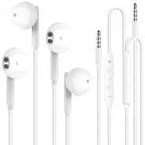 für 3.5mm In-Ear kopfhörer mit Kabel in Ear Ohrhörer mit Mikrofon und Lautstärkeregler für iPhone, iPod, iPad, MP3, Huawei, Samsung, Leichte mit 3.5mm